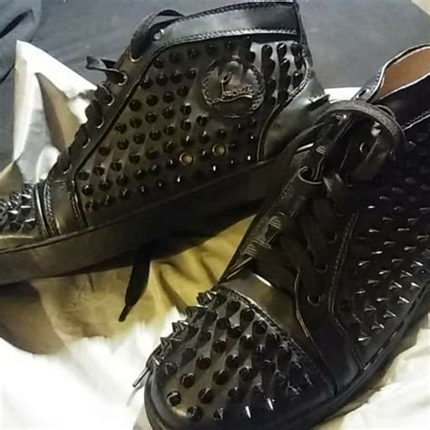 louis vuitton gold spiked shoes